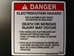 Electrocution Hazard Warning Decal
