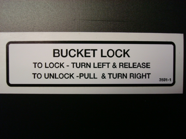 Bucket Lock Decal