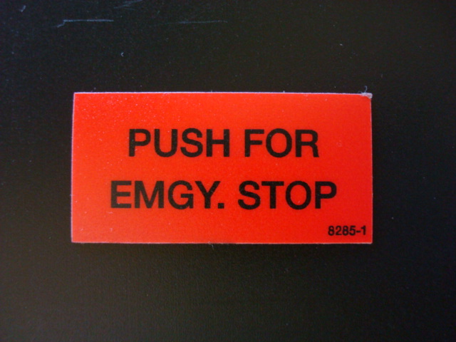 Push for Emgy Stop Decal