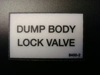 Dump Body Lock Valve